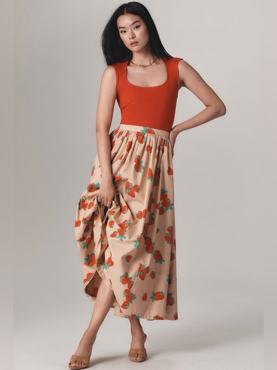 Maeve Dresses & Skirts - NWOT! The Jacie Poplin Printed Maxi
Skirt by Maeve